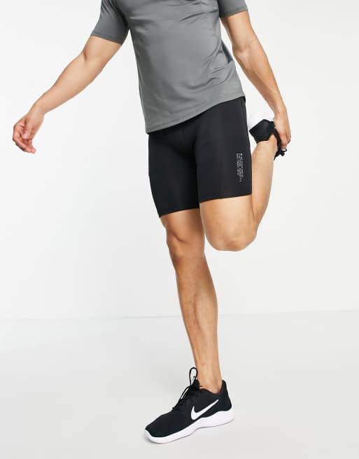 HIIT Yoga legging shorts in black ASOS
