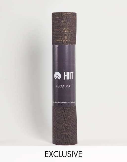 HIIT - Yogamat van vlas in grijs 