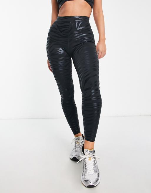 Carbon38 Reptile Shine High Rise Full-length Legging - Leathery