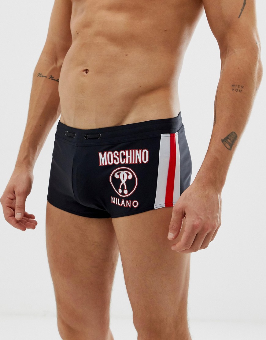 фото Хипстерские шорты для плавания с логотипом love moschino-синий