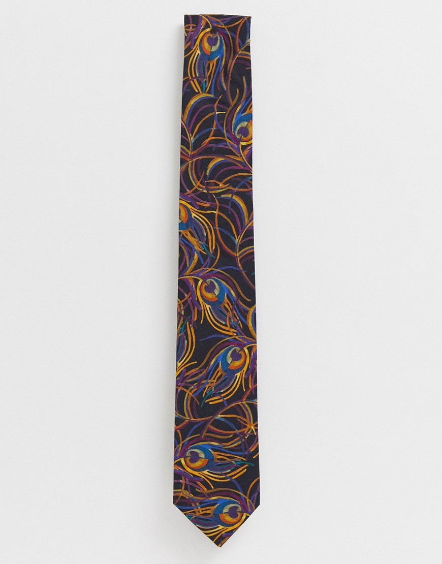 фото Хлопковый галстук с принтом gianni feraud liberty isadora-черный
