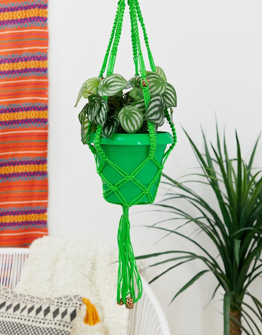 Hængende plante-potte i genanvendt plastik fra Ian Snow-Multifarvet