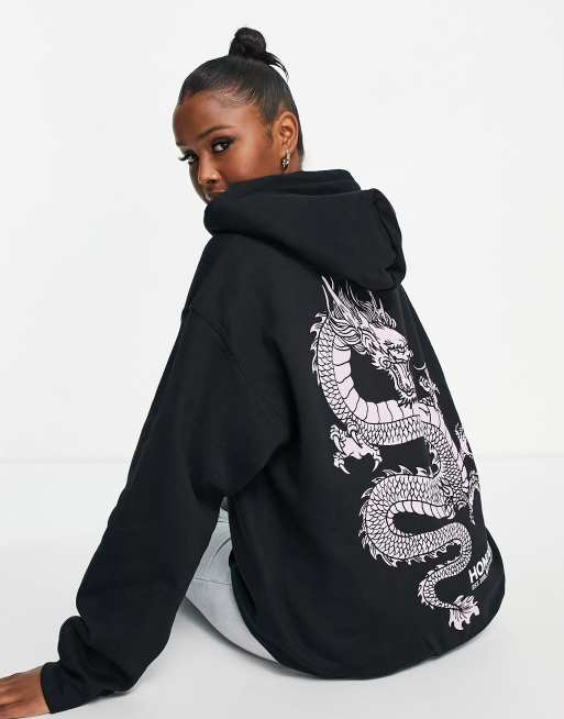 Dragon store print hoodie