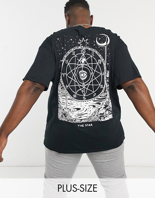 HNR LDN plus the star tarot backprint oversized t-shirt