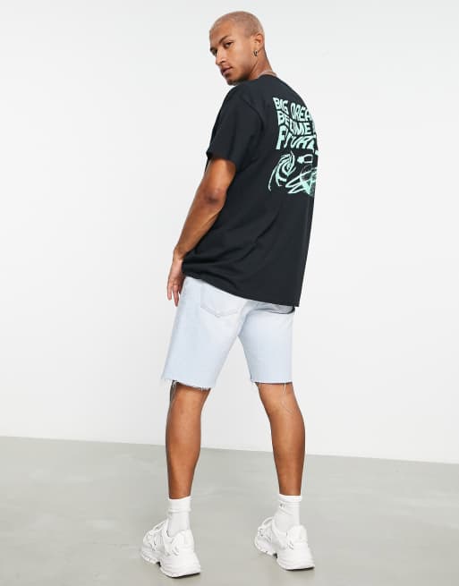 HNR LDN – Svart t-shirt i oversize med Big Futures-tryck baktill, 4 av 4