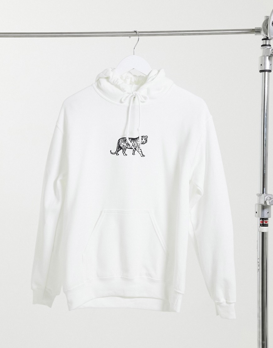 HNR LDN white tiger hoodie