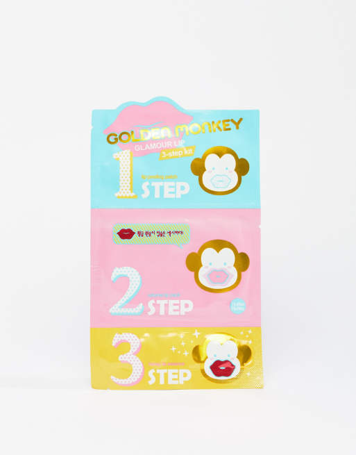 Holika Holika Golden Monkey Glamour Lip 3-Step Kit