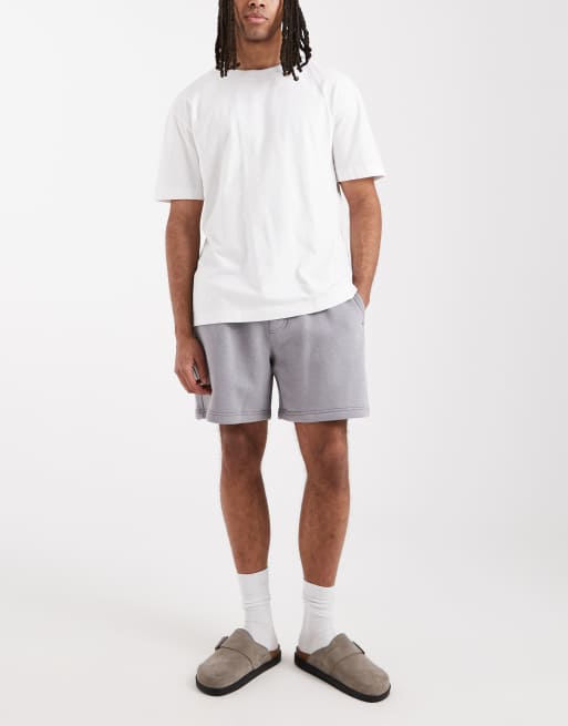 Hollister 3 pack 8" jersey shorts in grey and black, 3 of 5