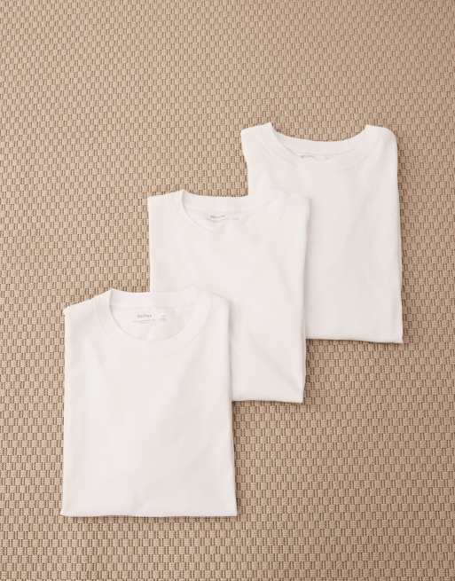 Hollister 3 pack classic short sleeve t-shirt in white