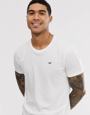 crew neck t-shirt seagull logo slim fit 