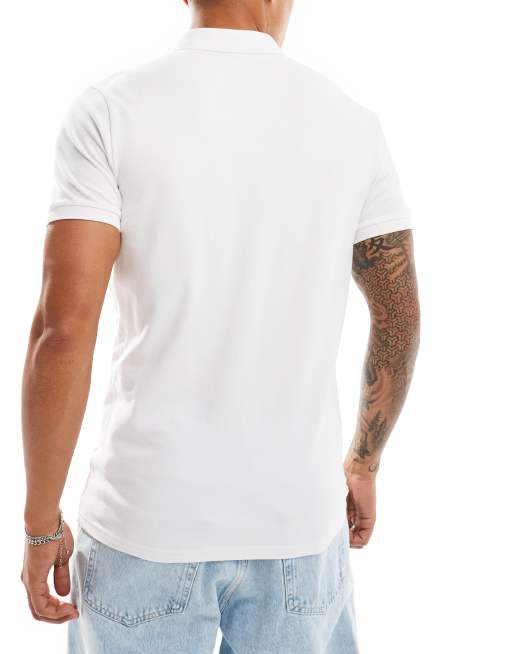 Hollister 3 pack icon logo pique polo in black grey white