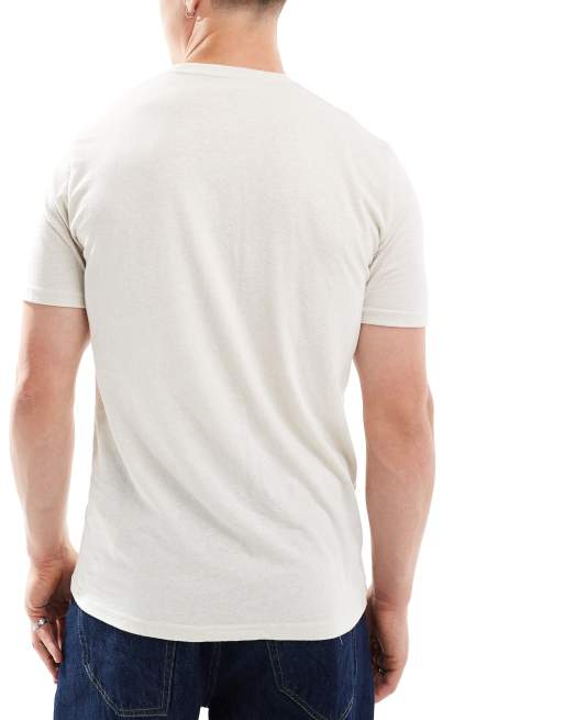 Hollister 3 pack icon logo t-shirt in green/grey/cream marl, 4 of 4