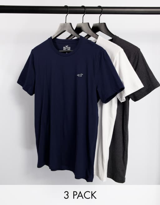 Lot 3 shop t shirt hollister