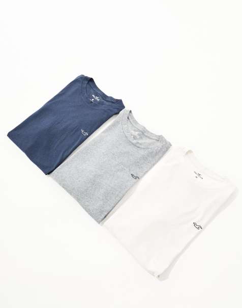 Hollister 3 pack icon t-shirt set in multi - view 1