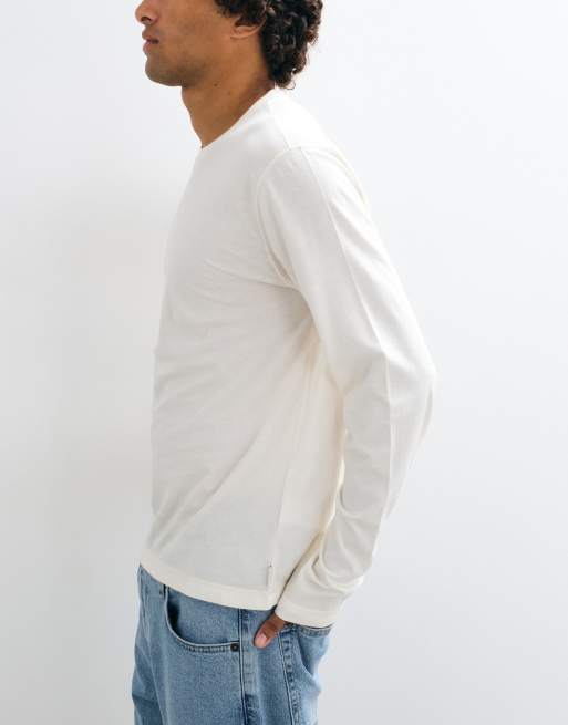 Hollister 3 pack long sleeve t-shirts in cream/camo/grey, 3 of 5