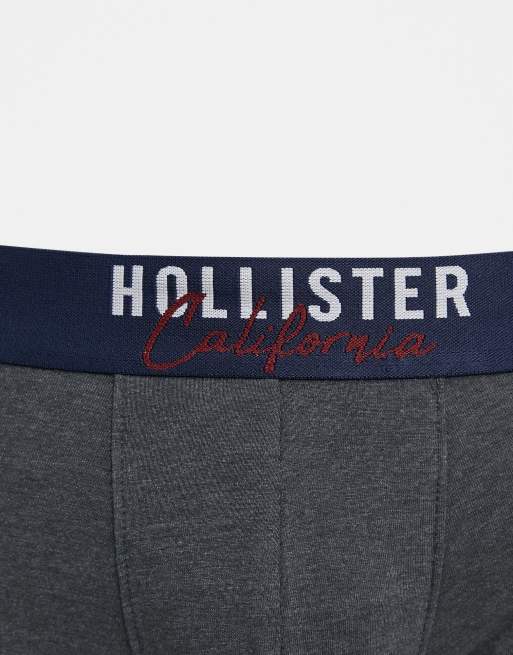 Hollister 3 pack of trunks with logo waistband, 3 of 4