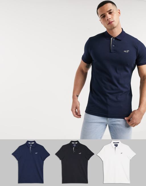 Hollister 3 pack top polo shirts