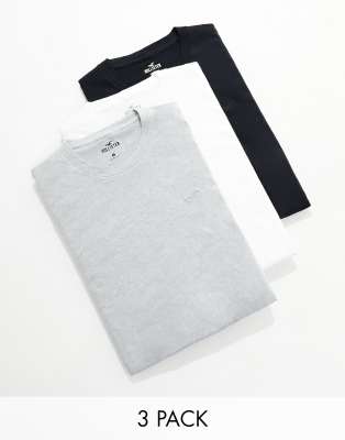 Hollister 3-pack t-shirts in white