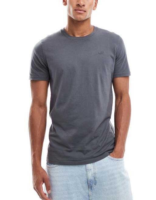 Hollister – 3er-Pack Classic Fit T-Shirts in Neutral mit Logo auf der Brust, 2 von 5