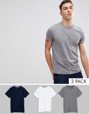 Hollister 3Pack T-Shirts With Crew Neck 