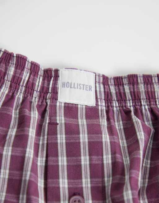 Hollister 5-pack boxerkalsonger i rutigt tryck, 2 av 3