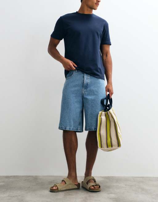 Hollister 5 pack everyday T-shirts in neutrals and blue, 3 of 5