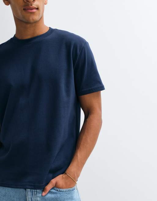 Hollister 5 pack everyday T-shirts in neutrals and blue, 5 of 5
