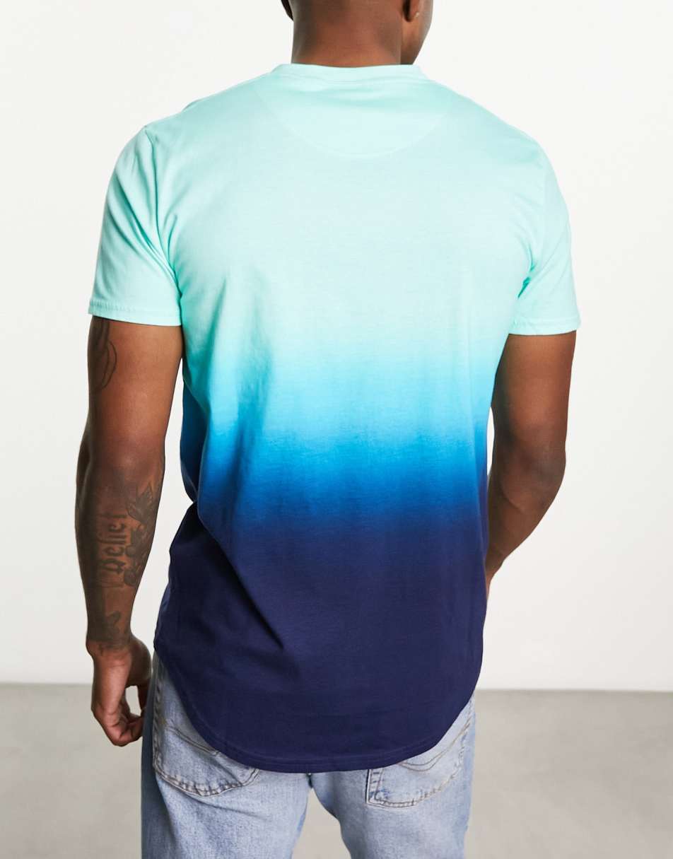 Hollister 5 pack icon logo plain and ombre curved hem t-shirt in multi 0