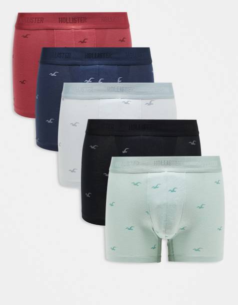 Hollister 5 pack pattern basic classic trunks in multi - view 1