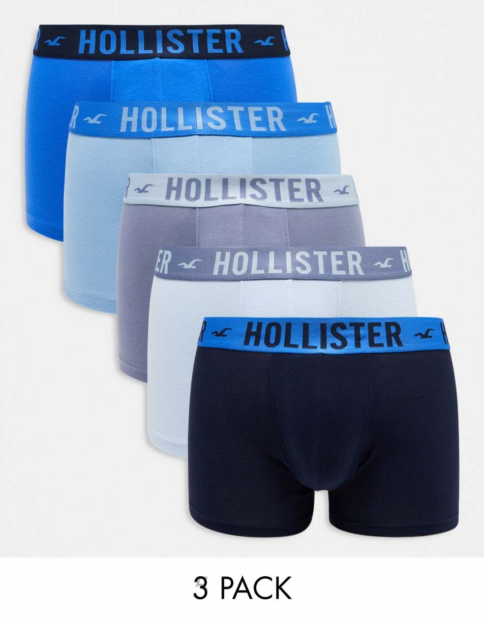 Hollister 5 pack trunks in blue