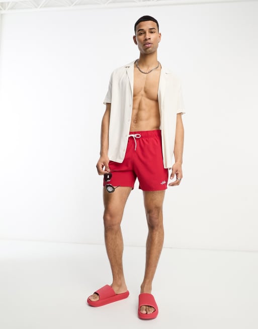 Hollister red shorts sale
