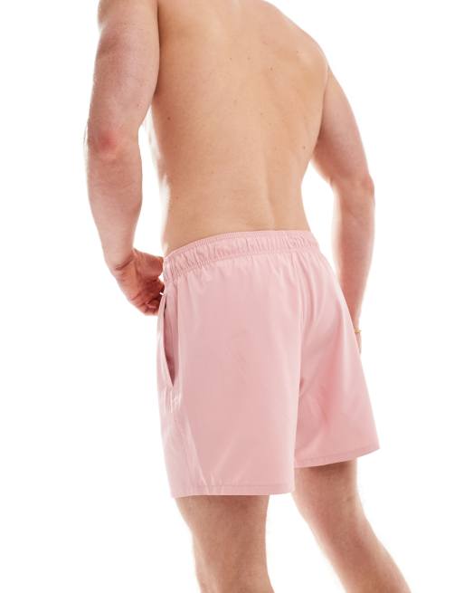 Hollister pink swim trunks shop