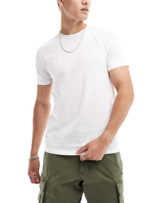 Hollister 7 pack icon logo t-shirt in white/black/grey/blues/green/red