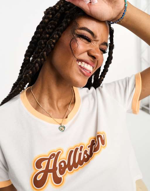 Hollister shop yellow top