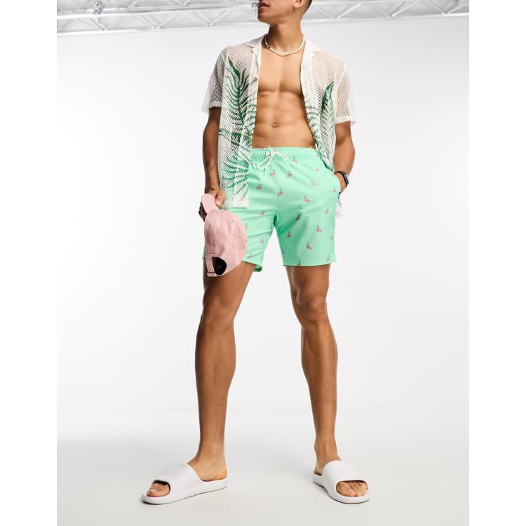 Mint green swim shorts shop