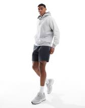 Hollister 8" loose fleece shorts in beige