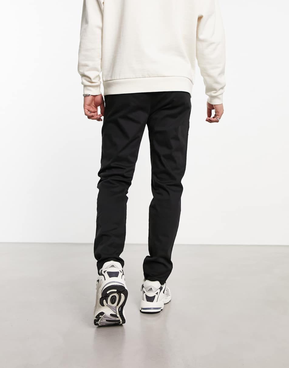 Hollister 90's slim fit chino trousers in black 0