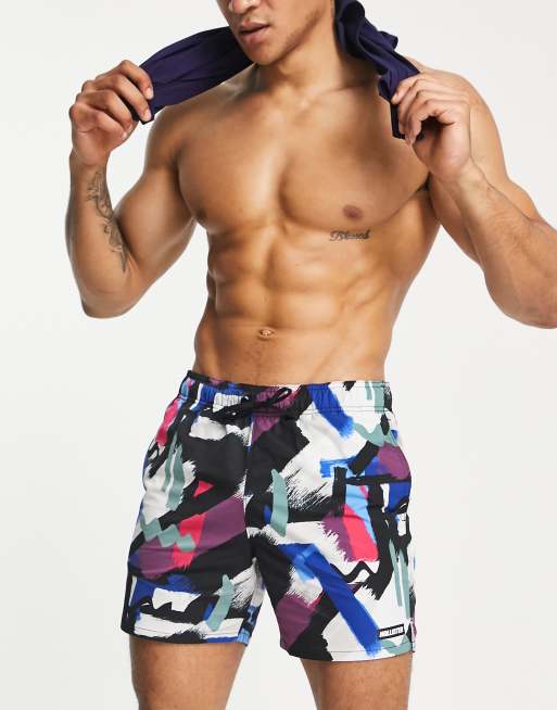 Hollister mens swim trunks deals