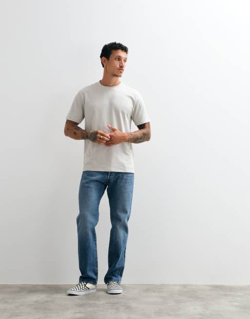 Hollister afslappet hverdags-T-shirt i lys beige, 5 af 5