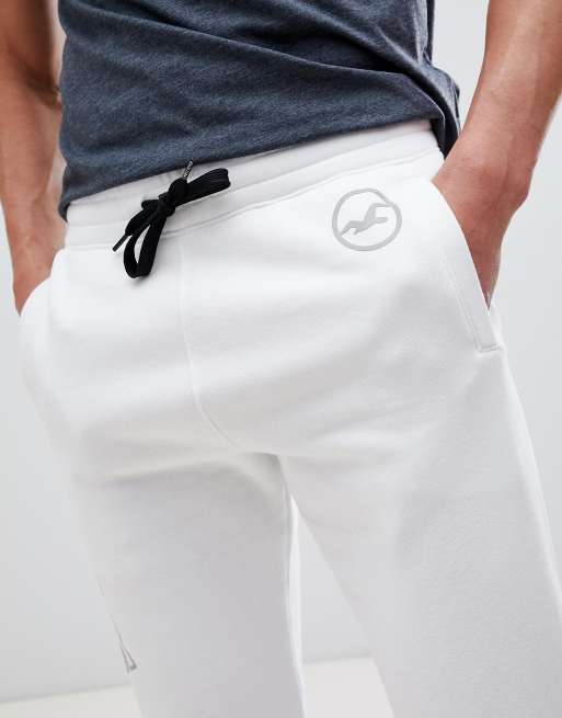 White hollister joggers discount