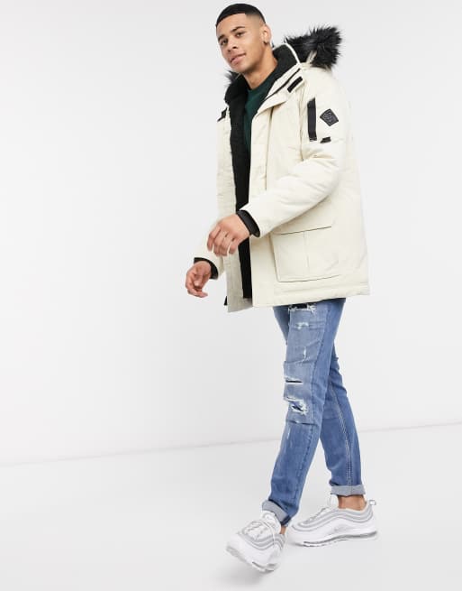 All online white parka