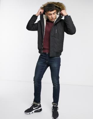 hollister all weather bomber jacket