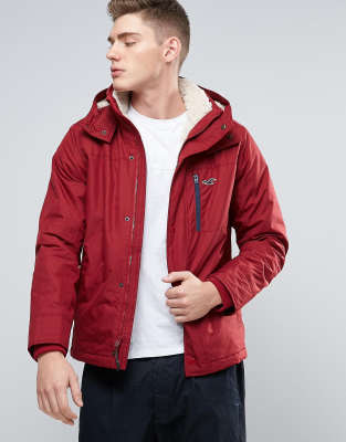hollister red jacket