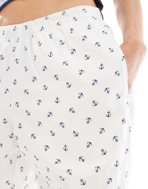 Hollister – Ankarmönstrade, baggy pyjamasbyxor med låg midja, 4 av 4
