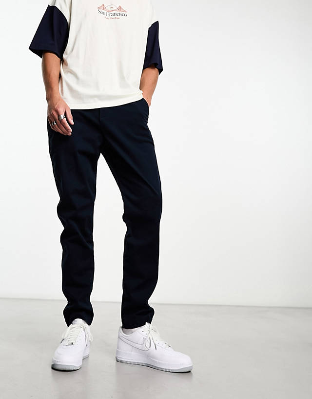 Hollister - athletic skinny fit chinos in navy