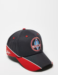 [Hollister] Hollister auto motif contrast panel snapback cap in multi One Size MULTI