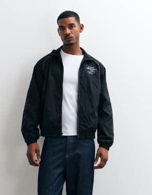 Hollister Auto Motocross Jacket In Black
