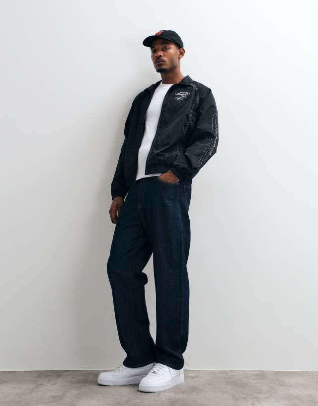Hollister auto motocross jacket in black | ASOS