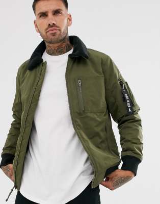 hollister olive jacket