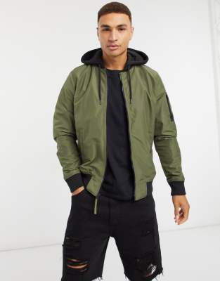 hooded bomber jacket hollister